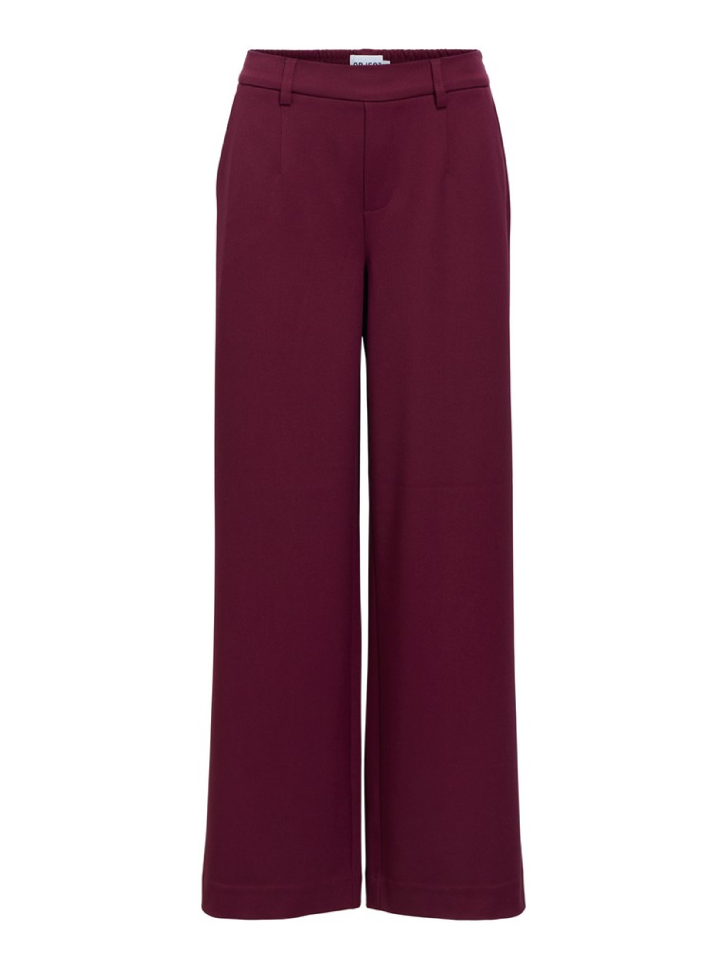 OBJECT Wide leg Pleat-front trousers 'OBJLisa' in Red: front