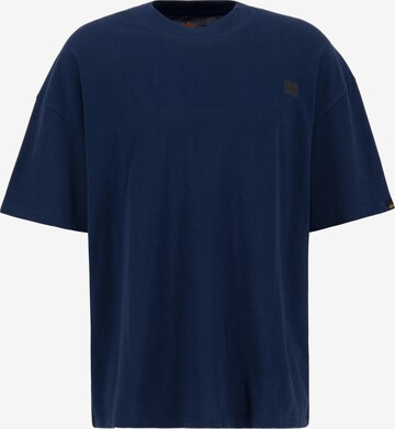 ALPHA INDUSTRIES Shirt in Blue: front