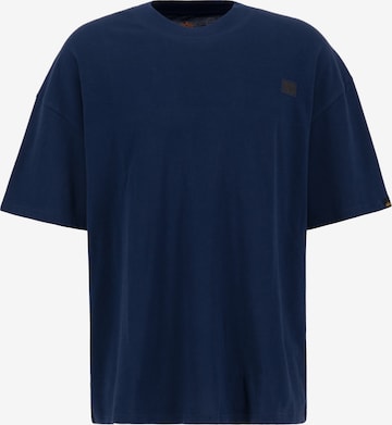 ALPHA INDUSTRIES Shirt in Blauw: voorkant