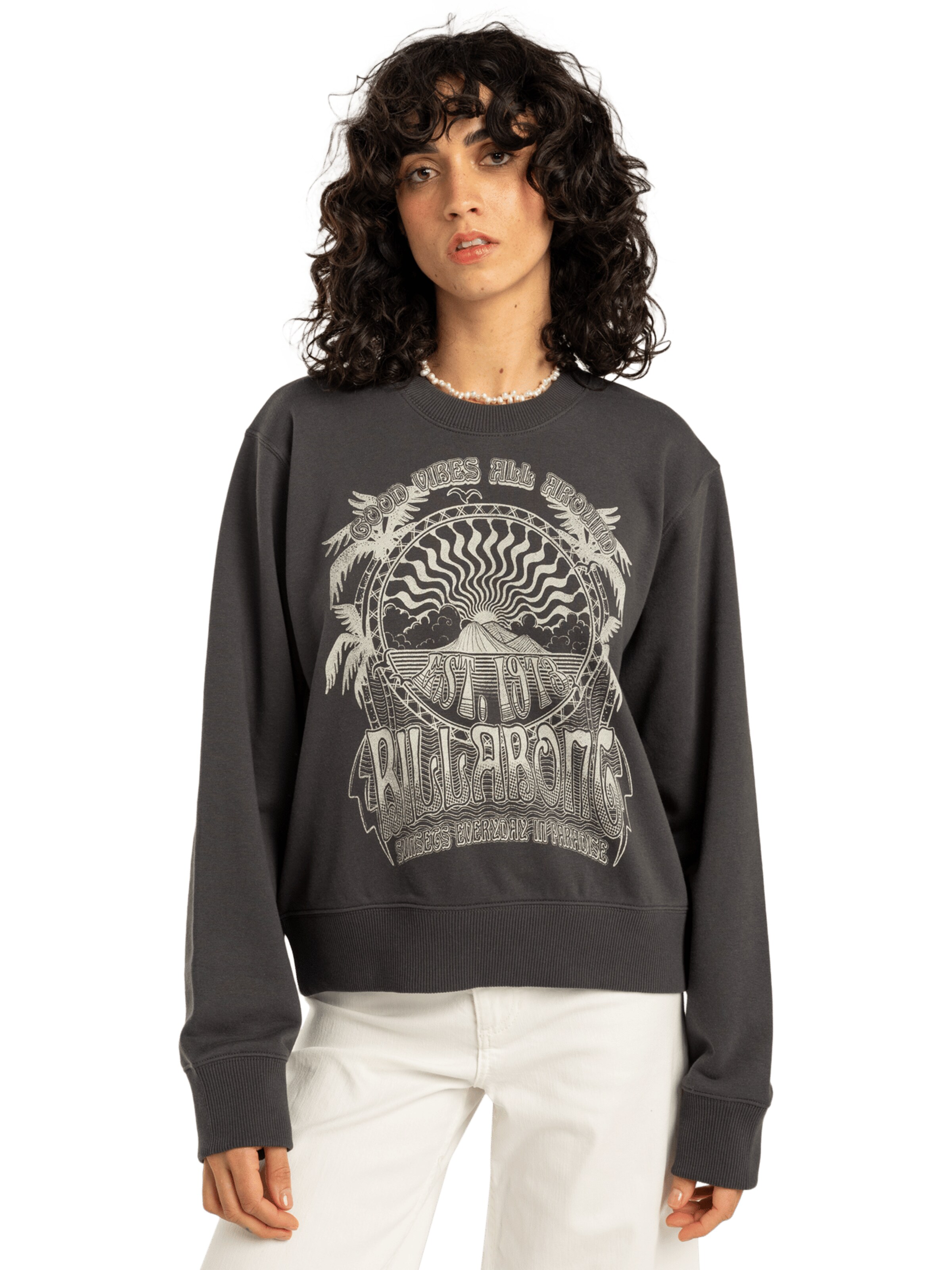 Sweat-shirt BILLABONG en noir : devant