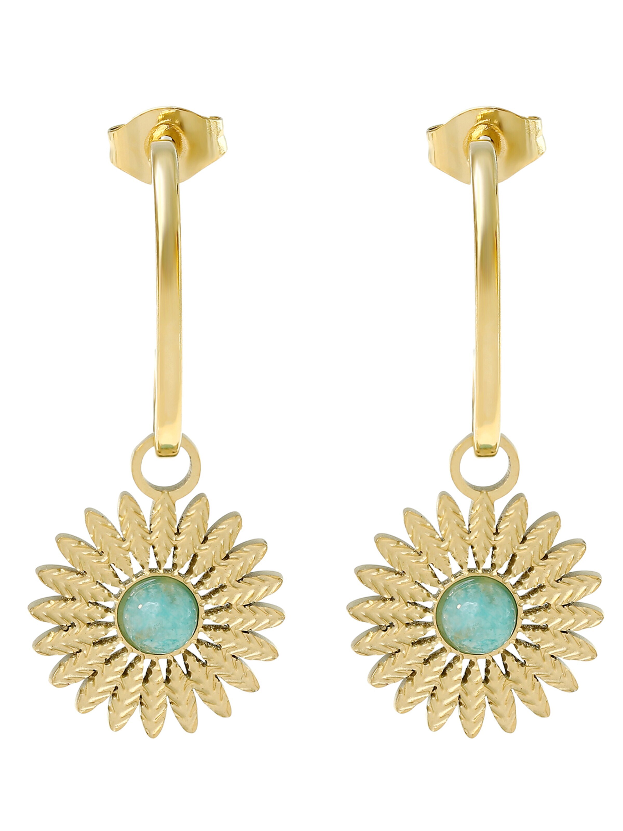 Made by Nami Earrings 'Sonnenrunde' in Gold