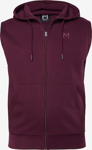 Men Plus Sweatjacke in Lila: Vorderseite