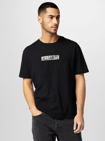 AllSaints Tričko – černá: přední strana