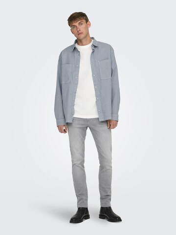 Only & Sons - Ajuste regular Camisa 'DAGO' en gris