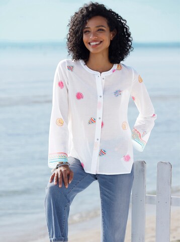 heine Bluse in Weiß