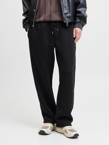 JACK & JONES Regular Trousers 'JPSTKarl' in Black: front