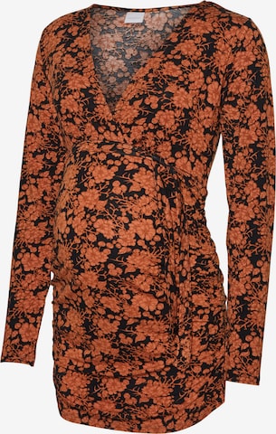 MAMALICIOUS Shirt 'Filipa' in Orange: front