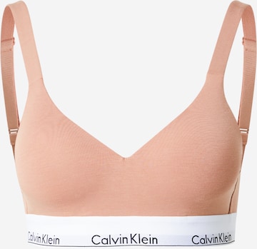 Soutien-gorge Calvin Klein Underwear en orange : devant