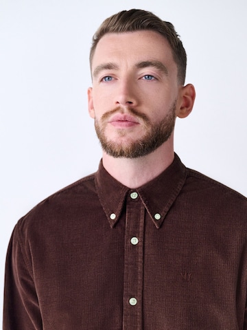 Next Regular fit Button Up Shirt in Red