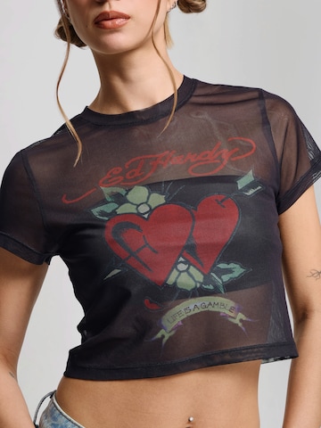 Ed Hardy Тениска 'Life Is A Gamble' в черно