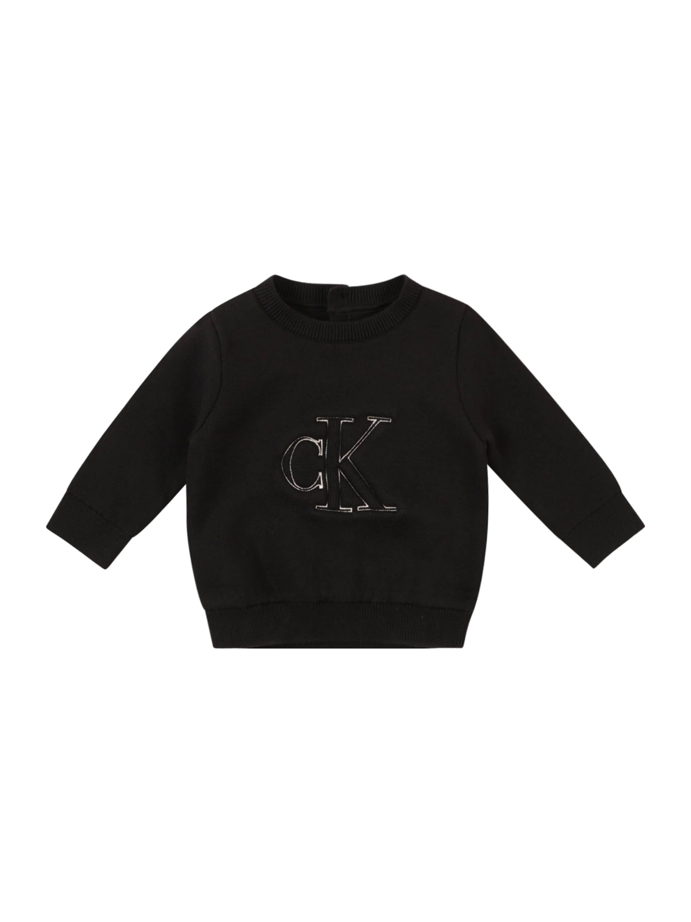 Pull-over Calvin Klein Jeans en noir : devant