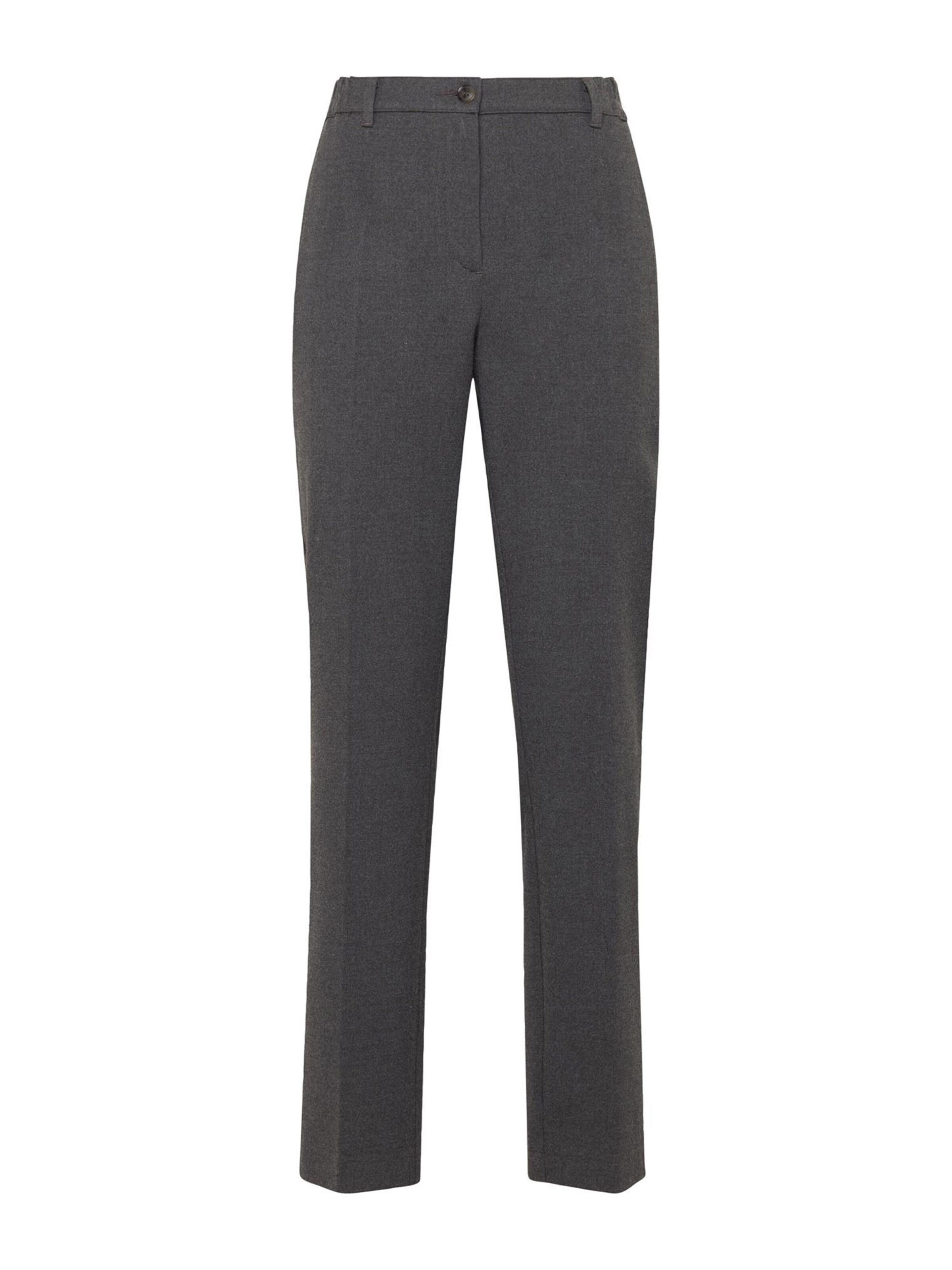 Goldner Trousers with creases in Grey: front