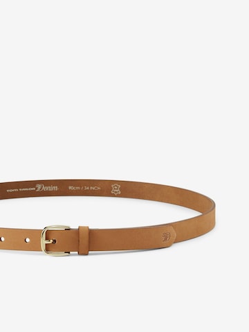 TOM TAILOR Belt 'Megan' in Brown