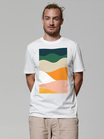 Watapparel Shirt 'Countryside 03' in Wit: voorkant