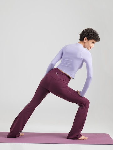 évasé Pantalon de sport Hey Honey en violet
