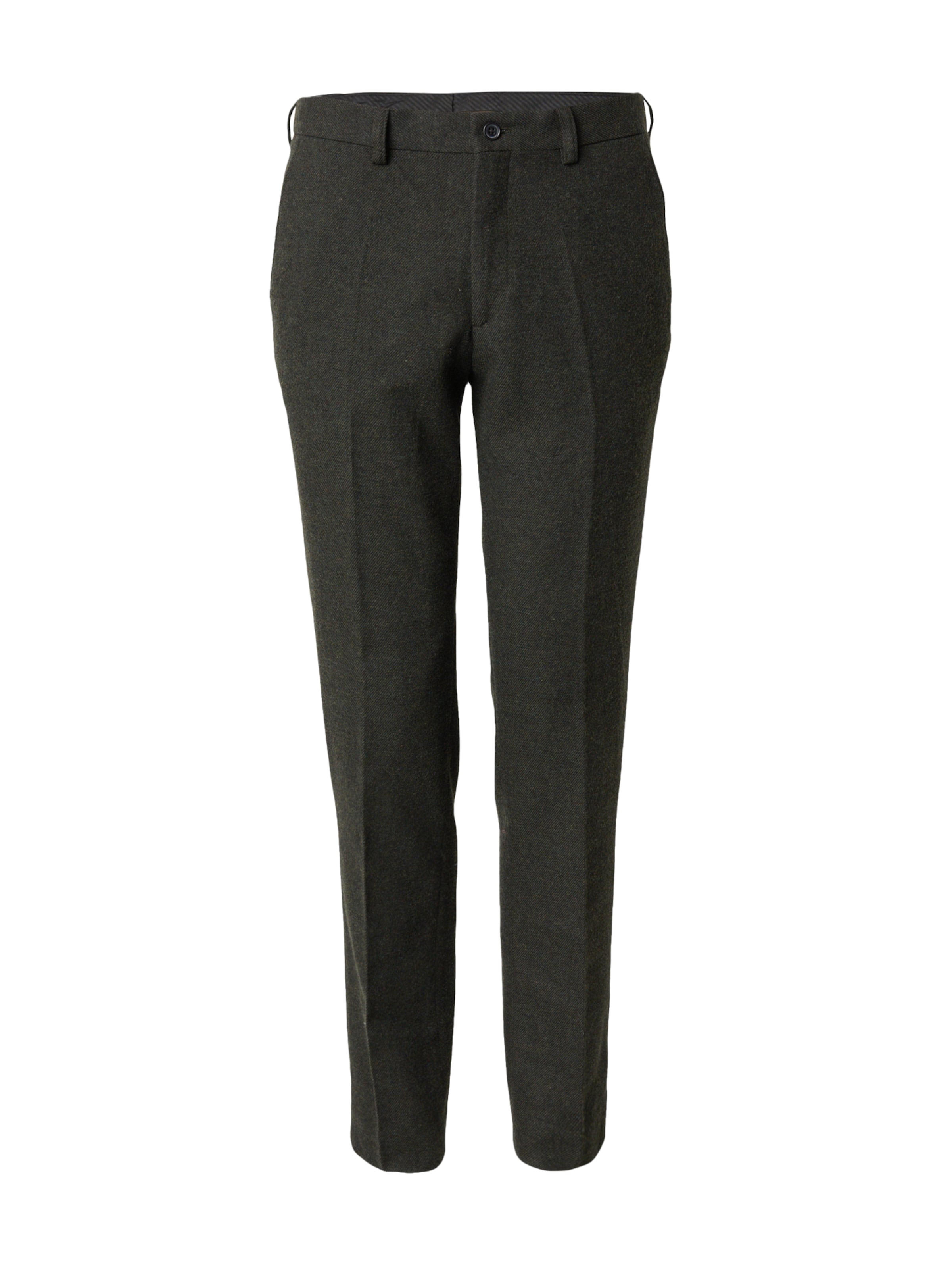 JACK & JONES Slim fit Pleated Pants in Green: front