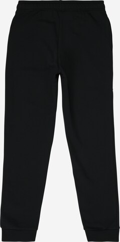 ADIDAS SPORTSWEAR Tapered Sports trousers 'Essentials Linear Logo' in Black