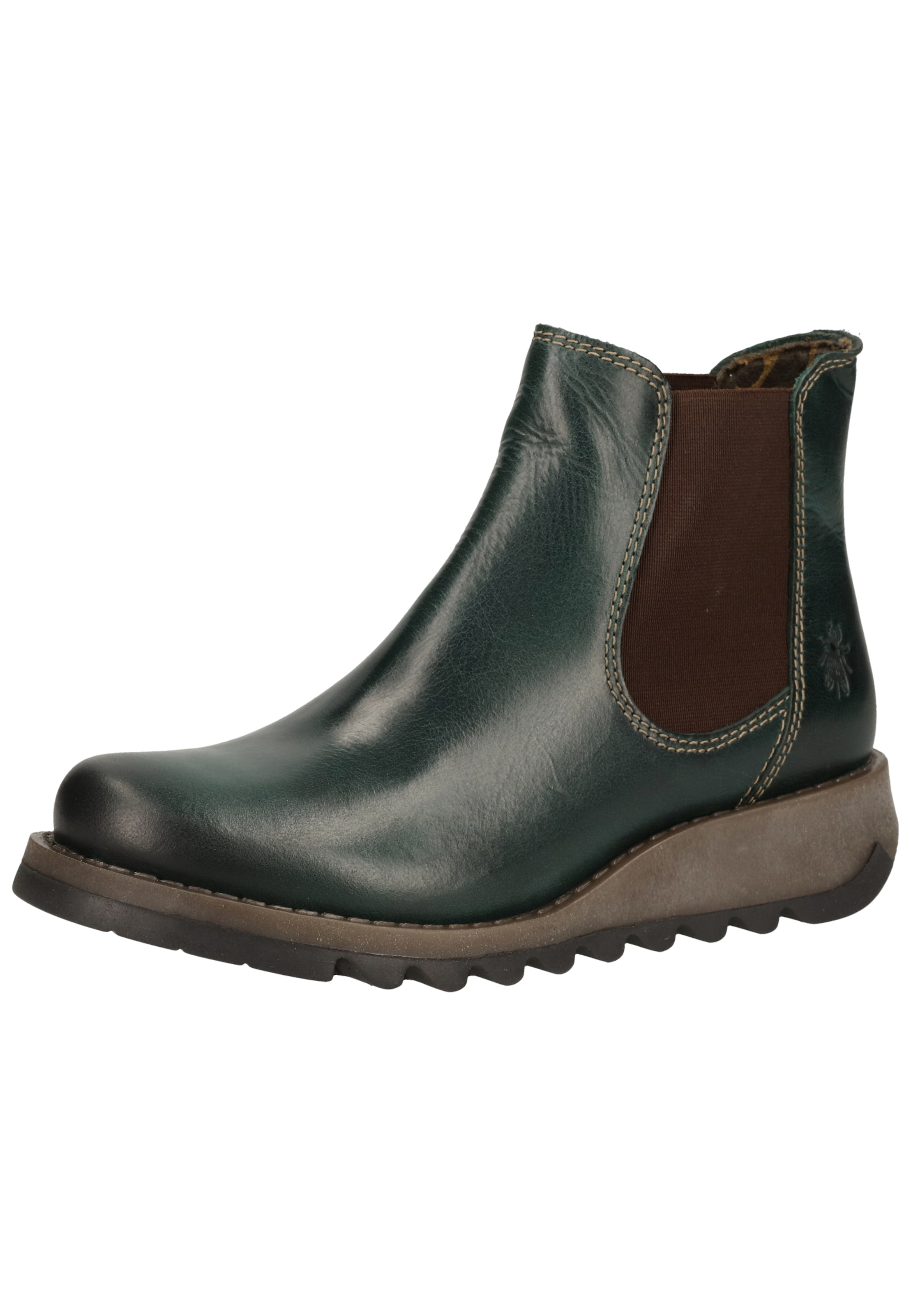 FLY LONDON Chelsea boots in Green: front