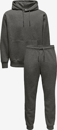 Only & Sons Jogging komplet 'ONSCERES' veličine XS u grafit siva, Pregled proizvoda