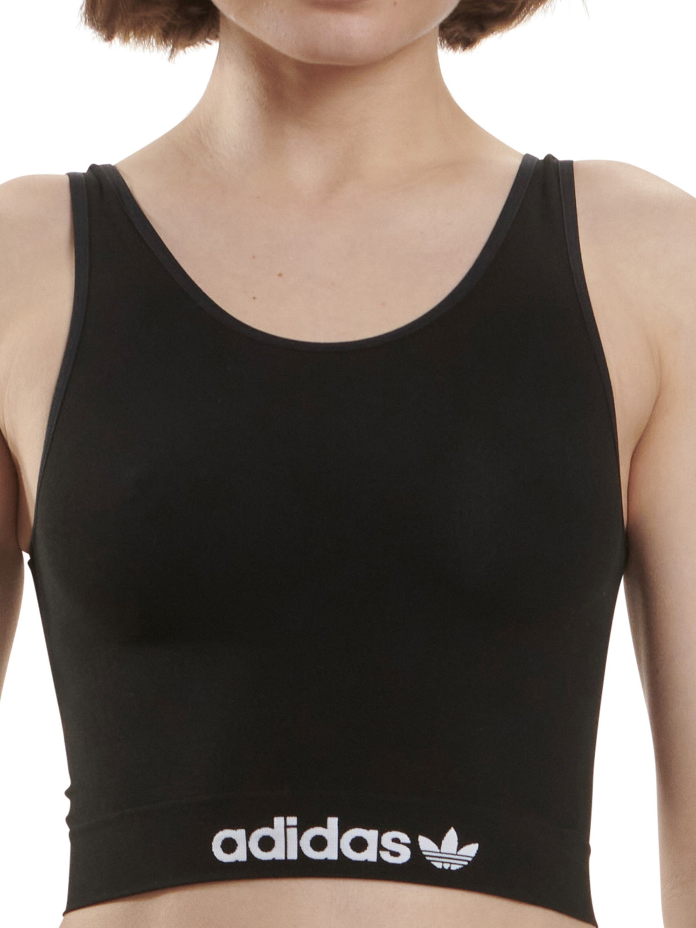 ADIDAS ORIGINALS Trägertop ' Brami ' in Schwarz: Vorderseite