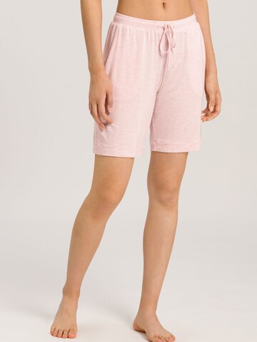 Hanro Pyjamabroek ' Natural Elegance ' in Roze: voorkant