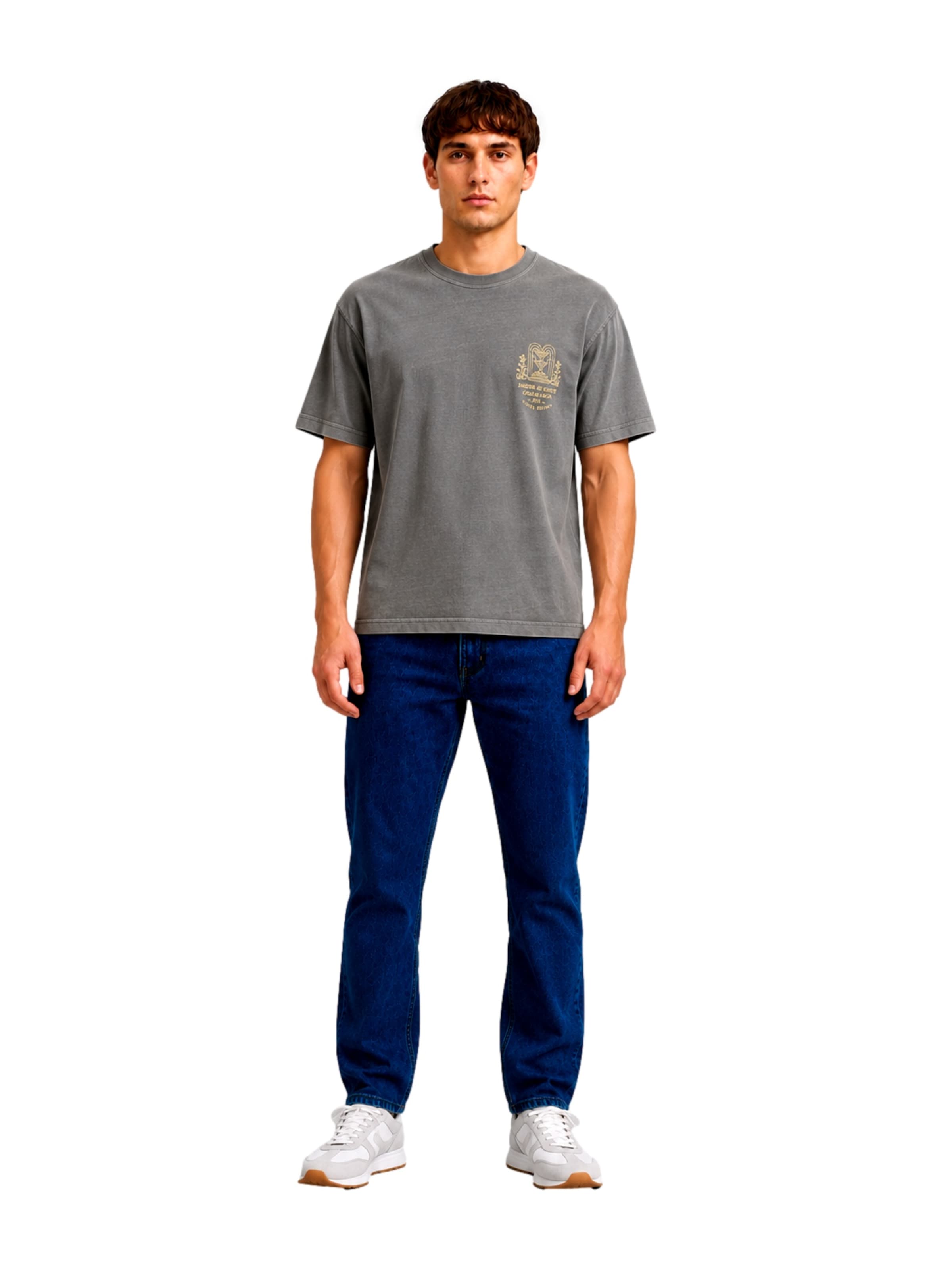Maglietta 'Manson' di JACK & JONES in grigio