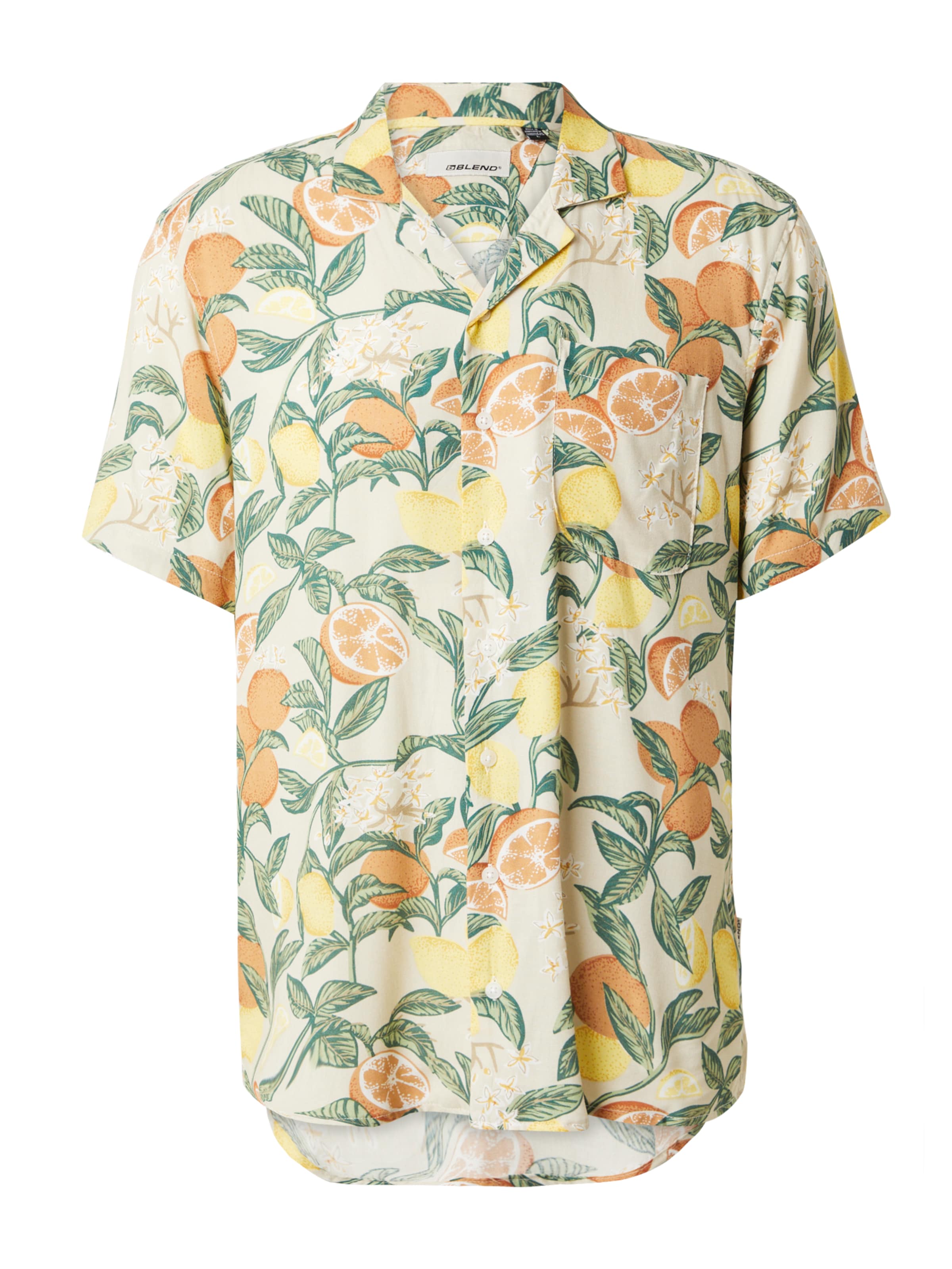 BLEND Средняя посадка Рубашка в Бежевый: спереди