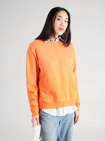 Sweat-shirt Polo Ralph Lauren en orange : devant