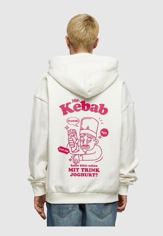 Merchcode Sweatshirt 'Mr Kebab' in Weiß: predná strana