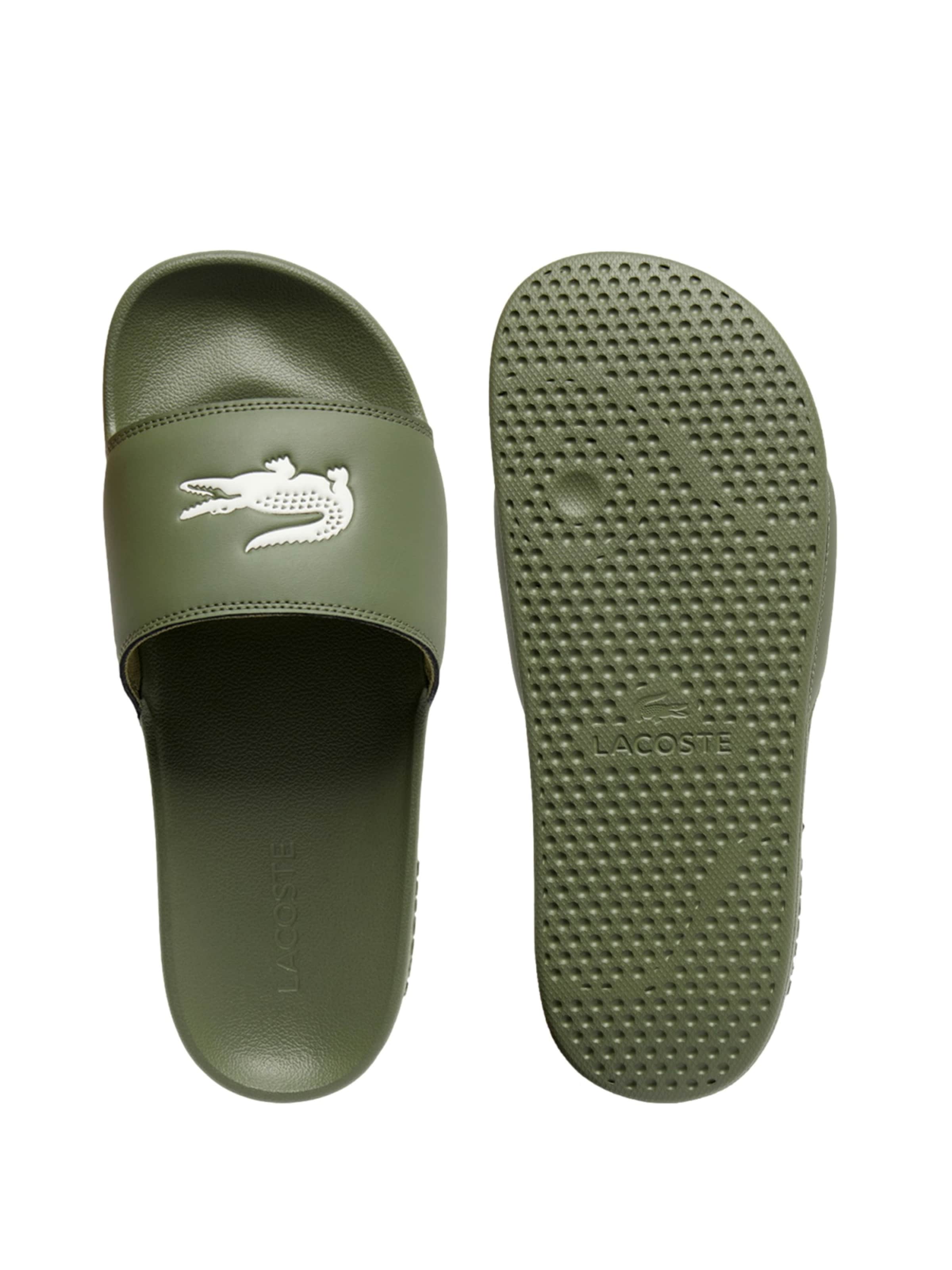 LACOSTE Pantoletter 'Serve Slides 0.0' i grøn