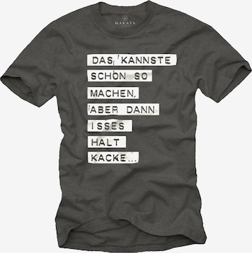 MAKAYA Shirt in Grey: front