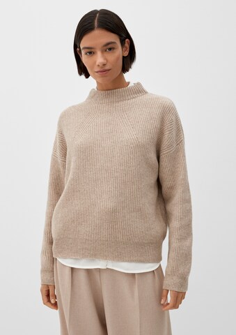 s.Oliver BLACK LABEL Sweater in Beige: front