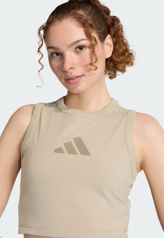 ADIDAS SPORTSWEAR - Top deportivo 'Z.N.E.' en marrón
