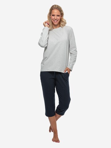 SCHIESSER Pyjama 'Organic Cotton' in Blauw