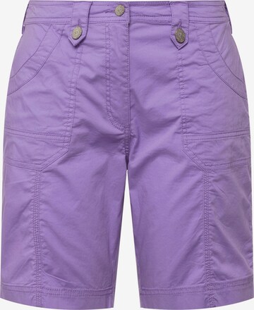 Regular Pantalon Ulla Popken en violet : devant