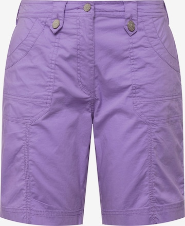 Ulla Popken Regular Pants in Purple: front