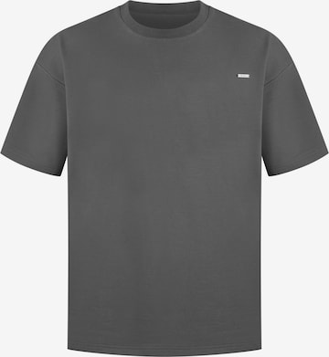 Smilodox T-Shirt Oversize Cedrik in Grau: Vorderseite