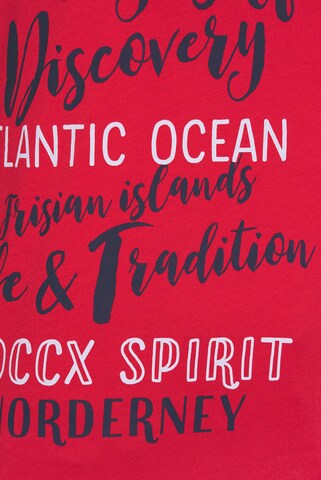 Soccx Ärmelloses Shirt mit Print und Elastiksaum in Rot