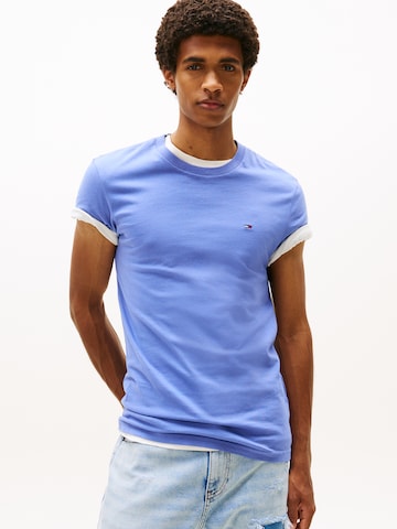 T-Shirt Tommy Jeans en bleu : devant