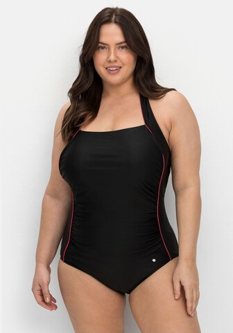 SHEEGO Swimsuit in Black: front