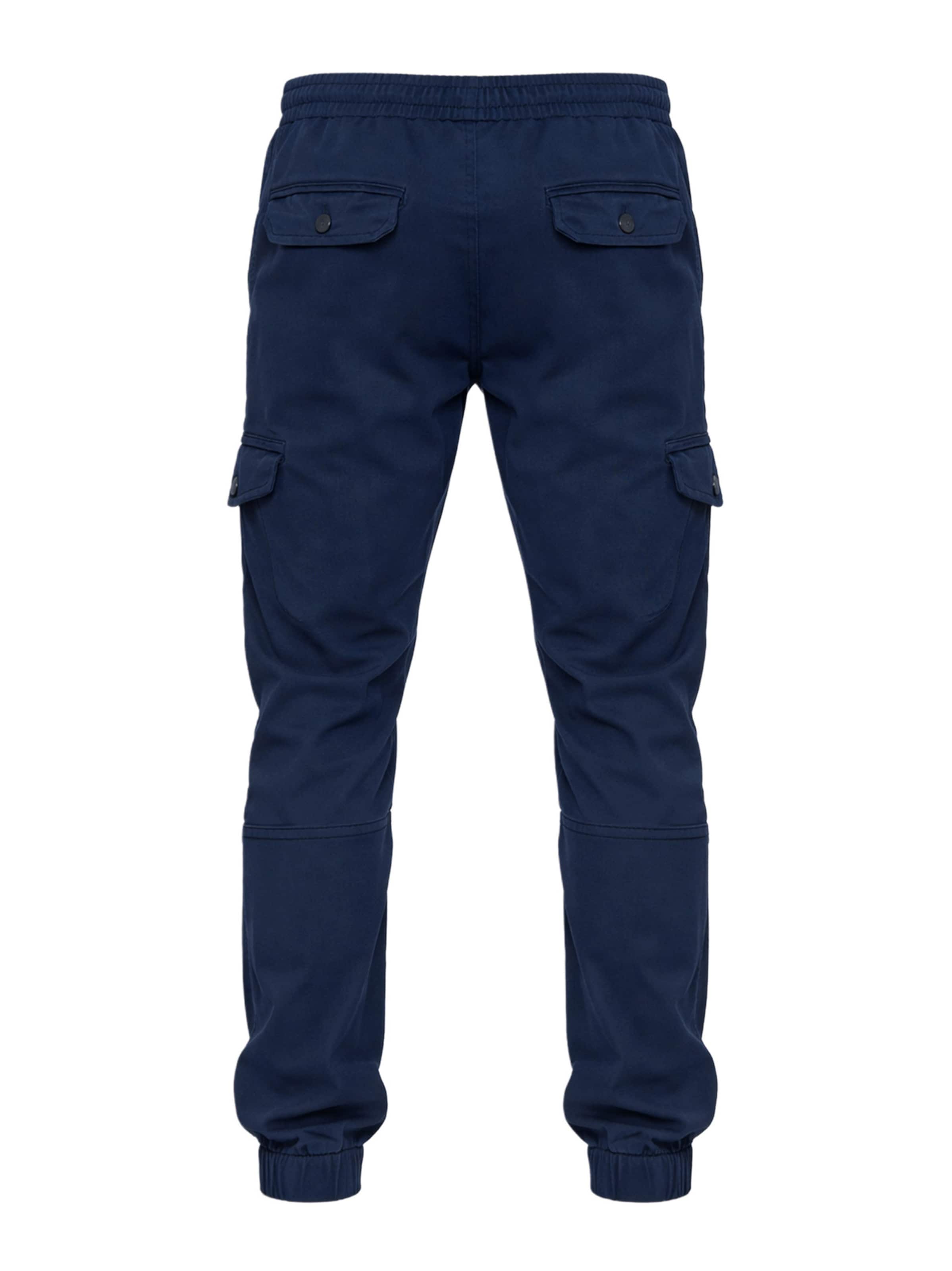Effilé Pantalon cargo Alessandro Salvarini en bleu
