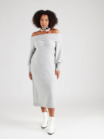 Abito in maglia 'CARODA' di ONLY Carmakoma in grigio: frontale