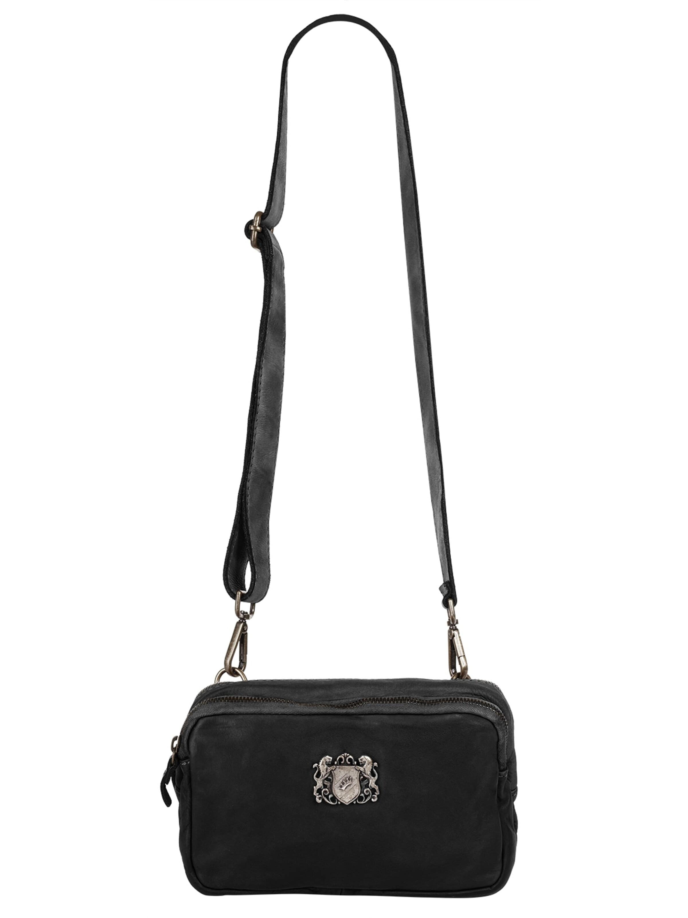 Samantha Look Crossbody Bag in Black: front