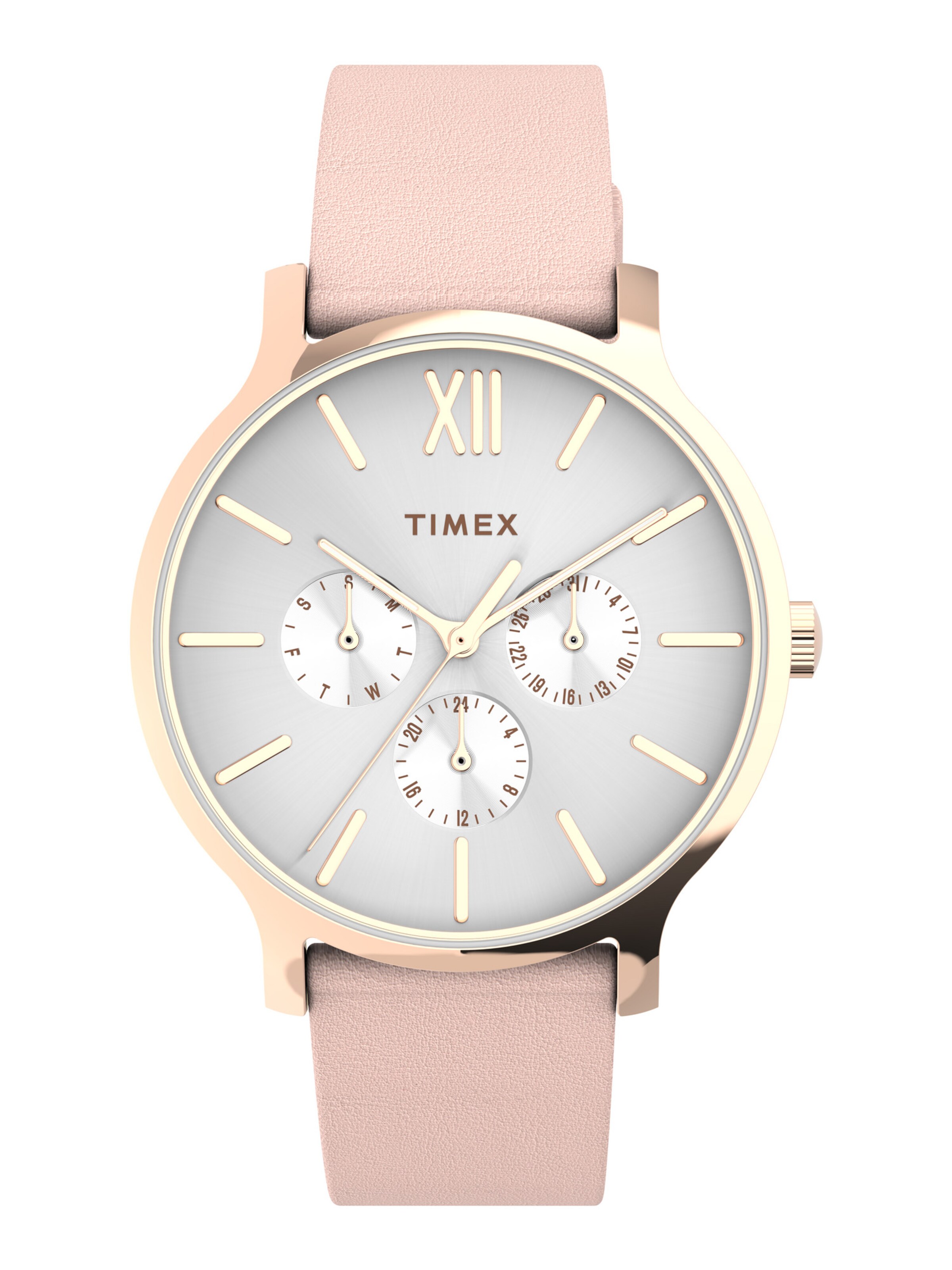TIMEX Analog Watch 'Transcend City' in Pink: front