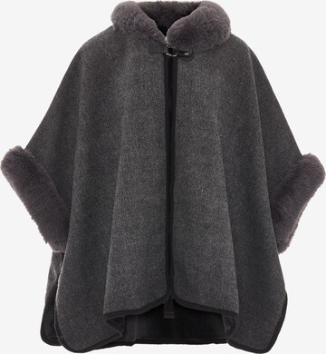 FRAULLY Cape in Grey: front