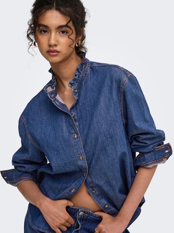 ONLY Bluse i blå