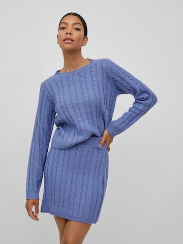 VILA Sweater 'Lama' in Blue