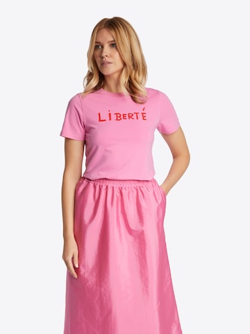 T-shirt Rich & Royal en rose : devant