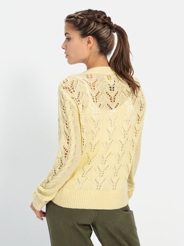 CAMEL ACTIVE Pullover mit V-Ausschnitt in Gelb