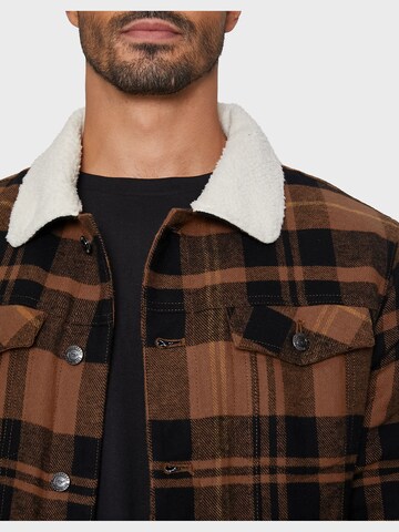 Threadbare Between-Season Jacket 'Philip' in Brown